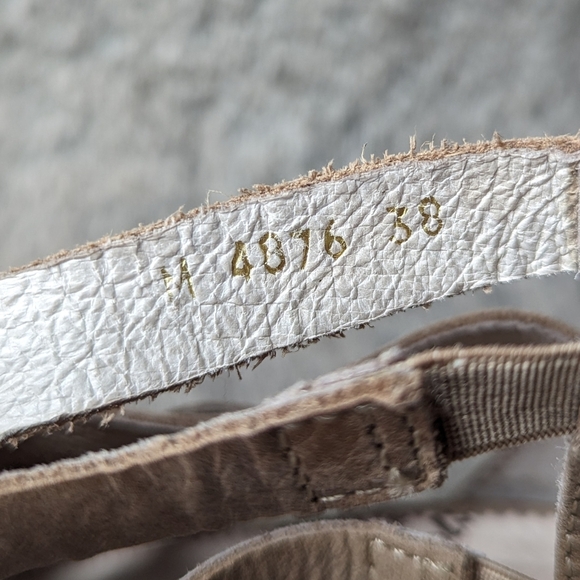 Wonders Leather Stacked Heel Sandal Made With Love In Spain Tan Women's 7.5 - Picture 8 of 9